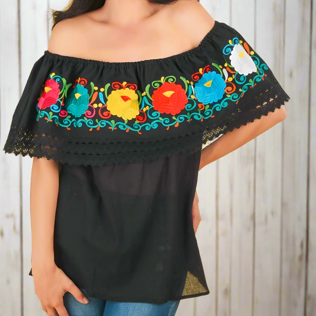 Embroidered Blouse NA-TM-77504