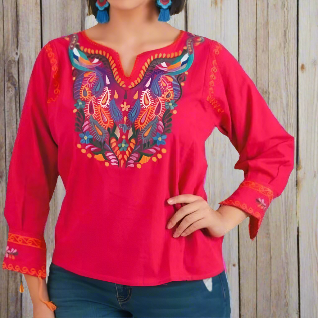 Embroidered Blouse NA-TM-77533