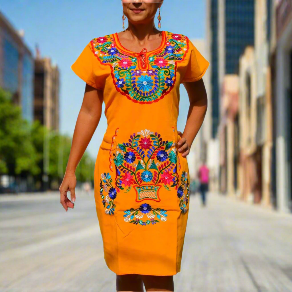 Embroidered Dress NA-TM-77121-Y