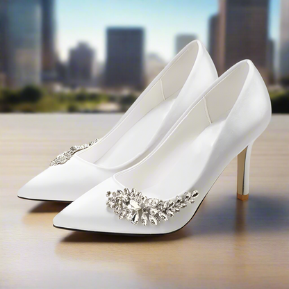 Women's Wedding Shoes High Heels Rhinestone Nancy Alvarez Collection