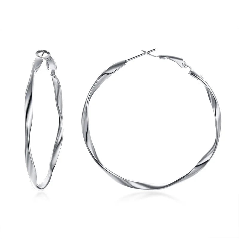 Earrings for Women Large Hoop Earing Stainless Steel Circle Earrings Female Jewelry