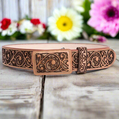 Leather Belt NA-WD1569-1524 Cinturon de Piel