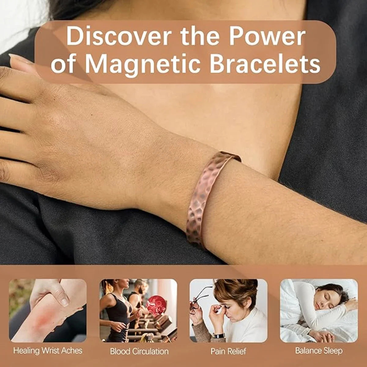 Magnetic Therapy Bracelets for men and women Nancy Alvarez Collection 