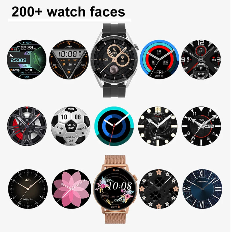 Smart Watch Fitness GPS Movement Track Bluetooth Call Men or Women Smartwatch IP68 Waterproof Sport Watches