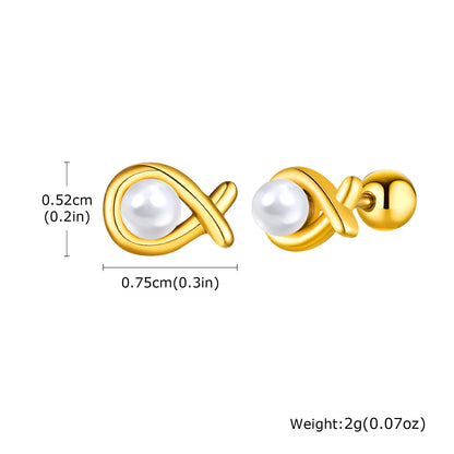 Earrings For Women Stainless Steel Stud Zircon Inlay, Hollowed Out Crown Gold Plated Fashion Jewelry