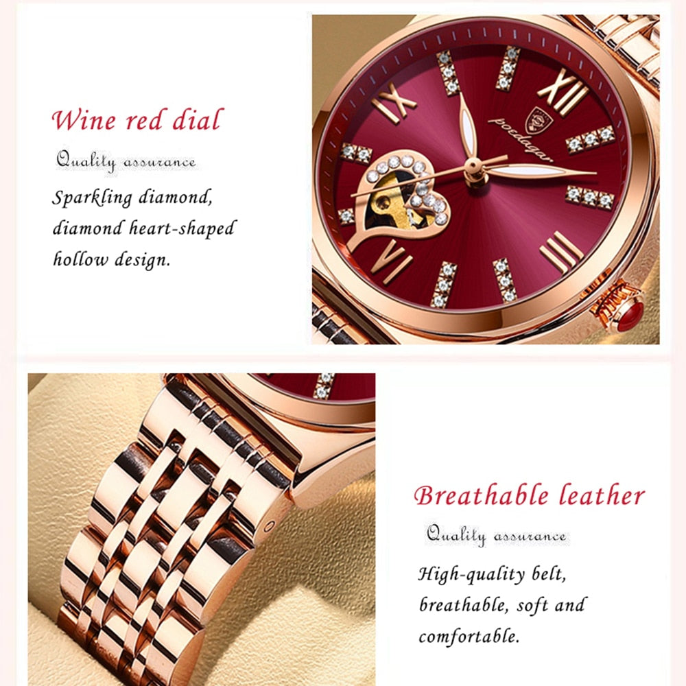 2024 New Women's Quartz Watch Stainless Steel Strap Simple Temperament  Luxury Luxury Gift for Girlfriend New Bracelet - AliExpress